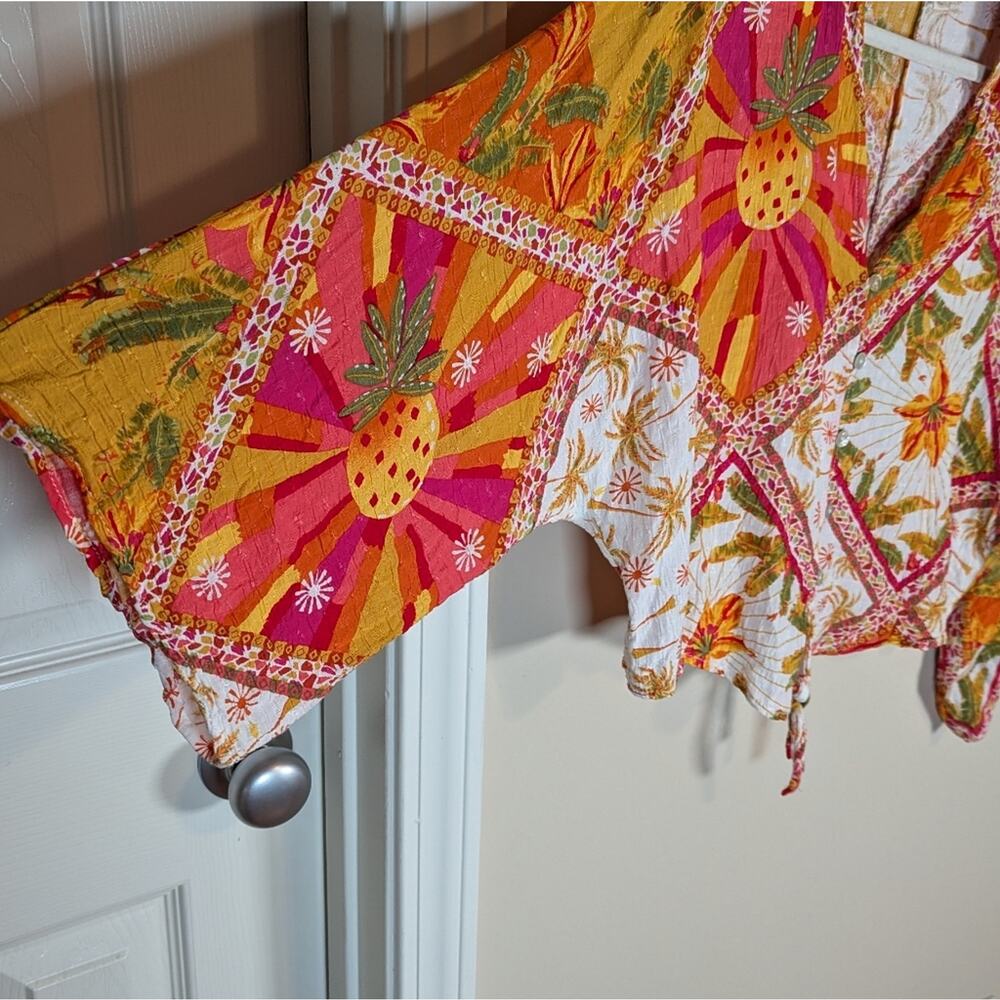 Haute Hippie Boho Hippy Festival Colorful Blouse - Picture 7 of 11